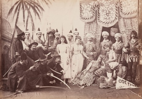 Cast from a production of Lalla Rookh, Calcutta