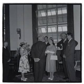 HM the Queen Mother at County Hall, Nairobi