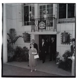 HM the Queen Mother at County Hall, Nairobi