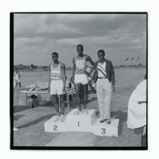 Post Office sports competition medal ceremony