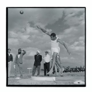 Post Office sports competition shot put