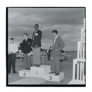 Post Office sports competition medal ceremony