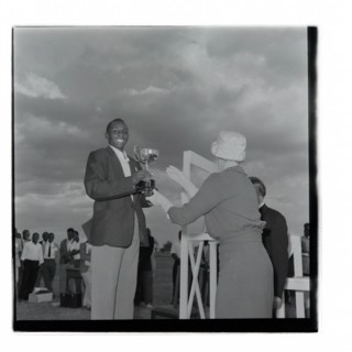 Post Office sports competition medal ceremony