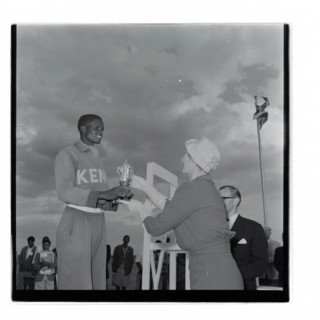 Post Office sports competition medal ceremony