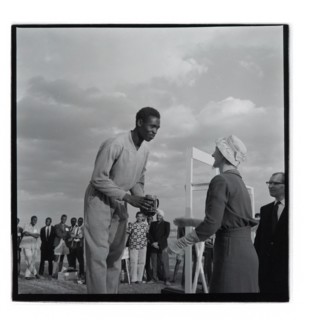 Post Office sports competition medal ceremony