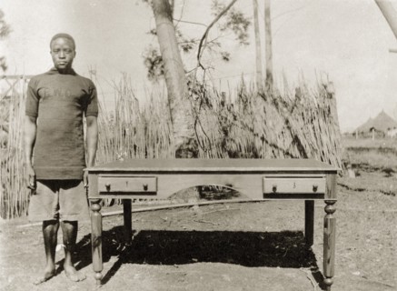 Nairobi P.W.D apprentice with kitchen table