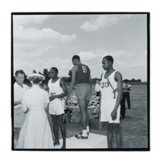 Post Office sports competition medal ceremony