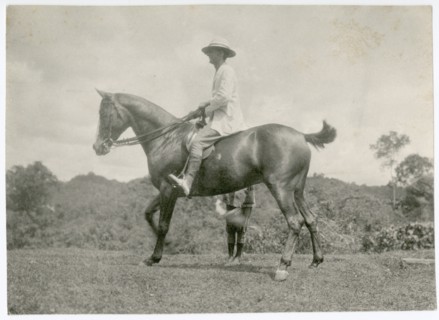 European man on horseback