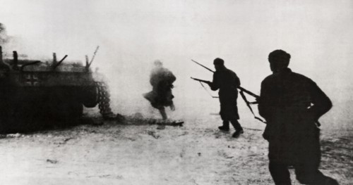 Red Army Attacks Invading Germans