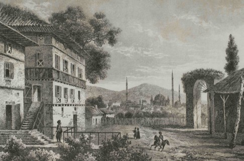 Ottoman era. Turkey. Constantinople. The Forty Churches (Keurk Klica). Engraving, 19th century.