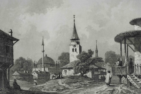 Ottoman domination. Europe. Razgard (today Bulgarian territory). Engraving by Lemaitre, Danvin and