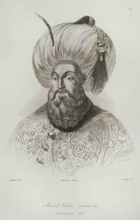 Murad III (1546-1595), Sultan of the Ottoman empire (1574 -1595). He was the eldest son of sultan