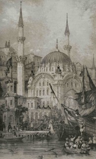 Ottoman Empire. Turkey. Constantinople (today Istanbul). Mosque of Sultan Mahmud II (The Tophane or