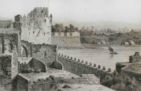 Ottoman domination. Acre (today Akko in northern territory of Israel). Walls of Saint Jean d'Acre.