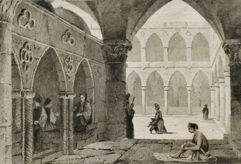 Ottoman domination. Acre (today Akko in northern territory of Israel). Bazaar at Saint Jean d'Acre.