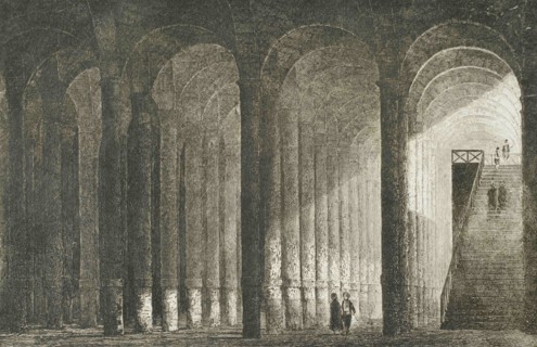 Ottoman Empire. Turkey. Constantinople (today Istanbul). Cistern of Philoxenos or Binbirdirek