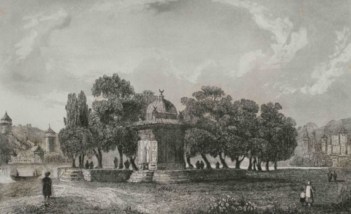 Ottoman Empire. Turkey. Bosphorus castles. Engraving by Lemaitre, Danvin and Lepetit. Historia de