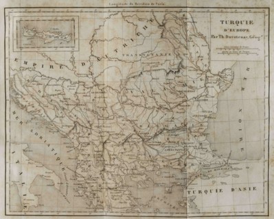 European Turkey map by Thunot Duvotenay. Historia de Turquia by Joseph Marie Jouannin (1783-1844)