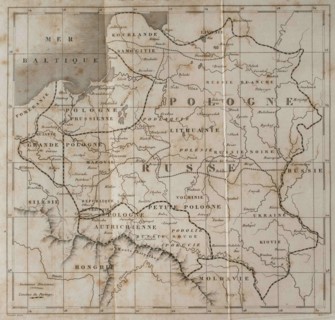 General map of Poland. Engraved by Lemaitre. History of Poland, by Charles Foster. Panorama