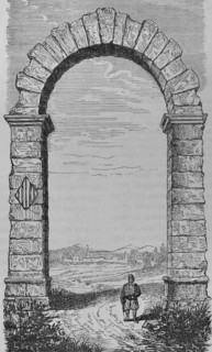 Spain, Castellon province. Arch of Cabanes. Roman triumphal arch dated from the 2nd century AD,