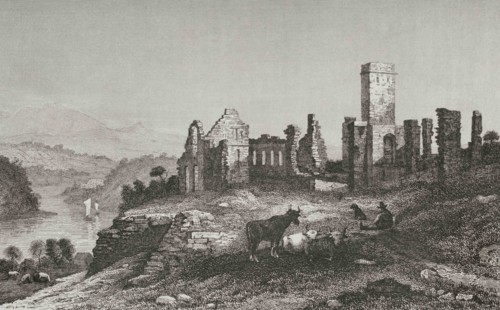 History of the United States. Ruins of Fort Ticonderoga. State of New York. Built by the French in