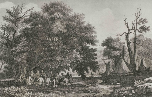 History of the United States of America. Florida. Council Forest. Native American Council meeting