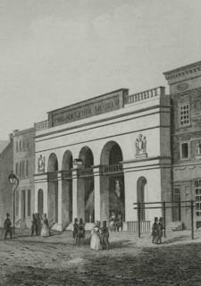United States, Pennsylvania. Museum of Philadelphia. Engraving by Arnout. Panorama Universal.