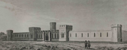 United States, Pennsylvania, Philadelphia. The State Penitentiary. It was built between 1823-1836