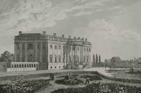 United States, Washington D.C. The White House. Designed by James Hoban (1758-1831), in
