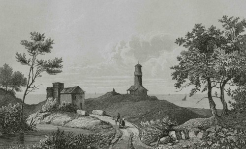 United States. View from Lake Erie (Great Lakes). Engraving by Milbert. Panorama Universal. History