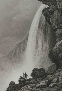 United States. Niagara Falls. Engraving by Van der Burgh. Panorama Universal. History of the United