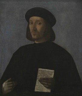 Giovanni di Niccolo Mansueti (ca.1465-1527). Italian painter. A Musician, 1500s. Portrait of a