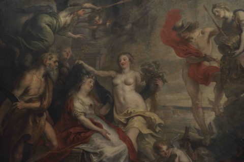 Theodoor van Thulden (1606-1669). Flemish painter. Allegory of the Dutch city of Antwerp. The
