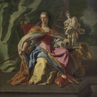 Francesco de Mura (1696-1782). Italian baroque painter. Allegory of the nobility of the Order of