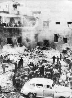 Attack on Jewish headquarters in Jerusalem.