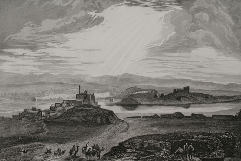 Ancient Mesopotamia. Nineveh (near the present-day Mosul, Iraq). Panoramic view of the city