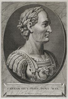 Gaius Julius Caesar (100 BC - 44 BC). Roman politician, general and writer. In 60 BC he established