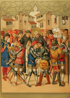 St. Vincent Ferrer (1350-1419). Dominican friar, theologian and preacher. His preaching skills