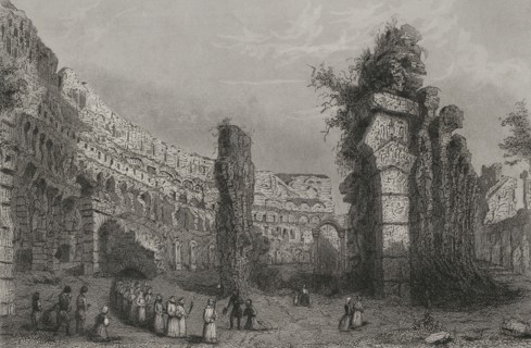 Colosseum of Rome. "Historia Universal", by César Cantú. Volume II, 1854.