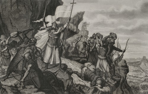History of Spain. Asturias. Battle of Covadonga, 722. It was the first victory won by Christian