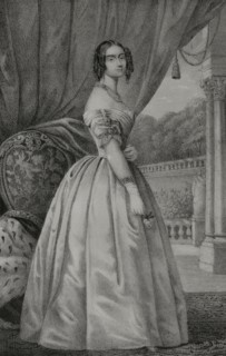 Mathilde Karoline of Bavaria (1813-1862). Daughter of King Ludwig I of Bavaria. Grand Duchess