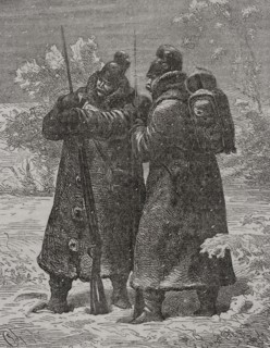 Franco-Prussian War (1870-1871). German outposts. Engraving. ""Historia de la Guerra de Francia y