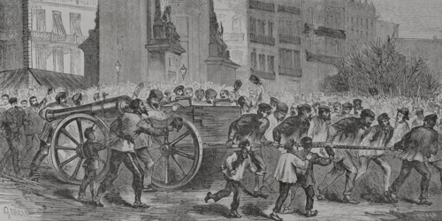 France. Paris Commune. Popular revolutionary movement that took power in Paris from 18 March to 28