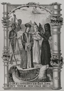 The Hour of Death. The sinner, at the point of death, with his sins staring him in the face, turns