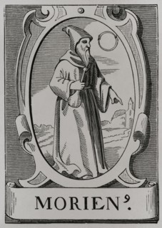 The alchemist Morienus. Portrait after an engraving by Jean de Vries in the 16th century. Sciences