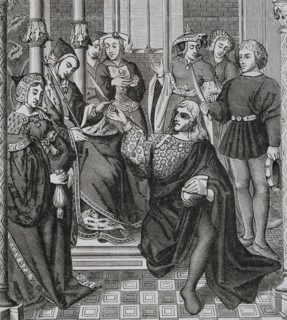 Fredegund (543-597). Queen consort of Neustria. Third wife of King Chilperic I. Queen Fredegund,