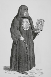 Member of the Brotherhood of Death in Venice. They accompanied those sentenced to death to