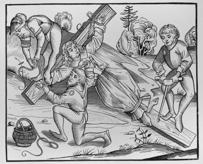 Richard de Pontoise (ca. 1170-1179). Legend of the infant Richard of Pontoise crucified by Jews.