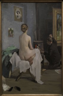 Janis Rozentals (1866-1916). Latvian painter. In the Studio of the Artist, 1896. Oil on canvas