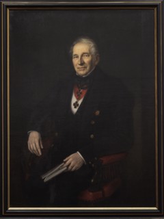 Janis Stanislavs Roze (1823-1897). Latvian painter. Portrait of Johann Philipp von Schultz, 1861.